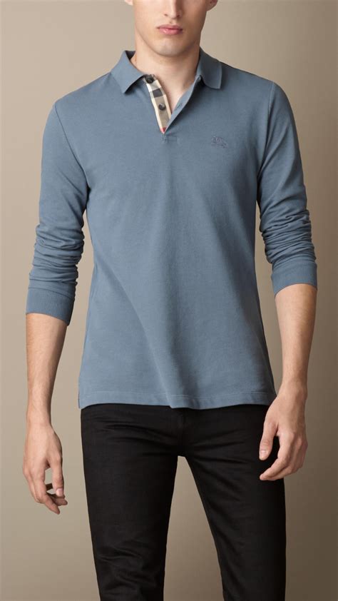 burberry polo men sale|burberry long sleeve polo men's.